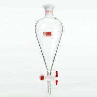 1pcs 30ml to 1000ml pear-shaped Clear And Thick Separating Funnel with PTFE Piston for Lab experiment