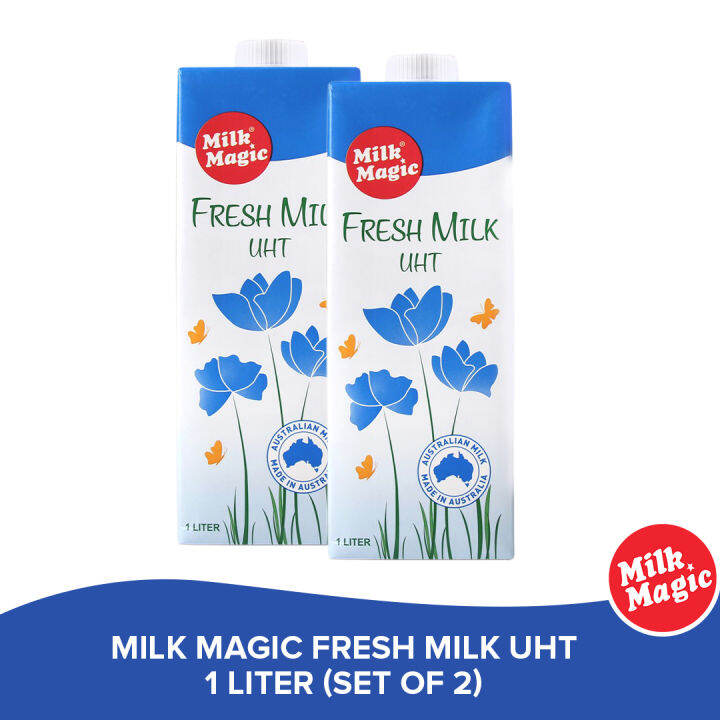 Milk Magic Fresh Milk Uht 1 Liter Set Of 2 Nutritious Healthy Flavored Drink Grocery Saver 0241