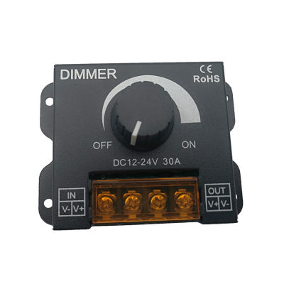 【 Stock】Heyapan 12V 24V Led Dimmer Switch 30a 360วัตต์ปรับ Controller นุ่ม Stable Pwm ดิจิตอลลดแสงสำหรับ Led Light Bar Led Dimmer