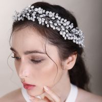 【hot】✽◎  Luxury 3 Colors Headband Bridal Hair Accessories Wedding Jewelry Gold Headdress Bride