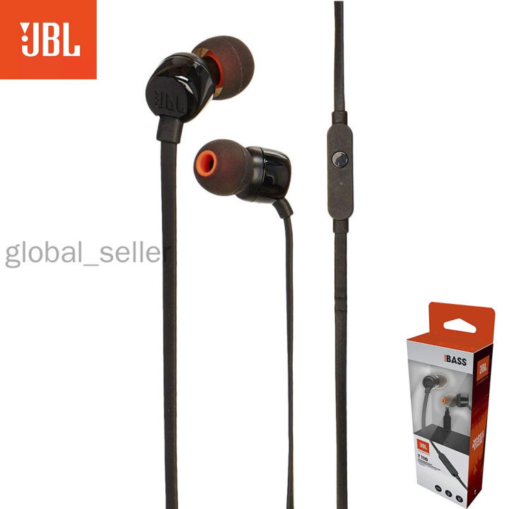 jbl-t110เสียงเบสบริสุทธิ์เฮดโฟนแบบเสียบหูหูฟังหูฟังสเตอริโอ