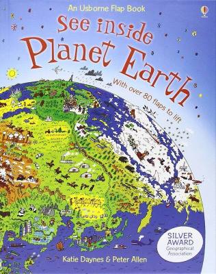 ดูภายใน Planet Earth: ภาษาอังกฤษต้นฉบับกลไกหนังสือเด็กตรัสรู้การศึกษาความรู้ความเข้าใจหนังสือวิทยาศาสตร์หนังสือกระดาษแข็ง80ขนาดเล็กกลไก