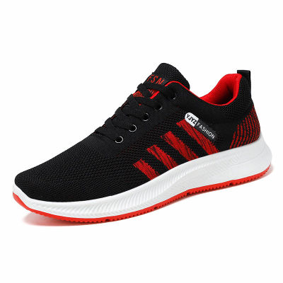 Low Top Sneakers Men Mesh Breathable Platform Sports Shoes Light Flat Luxury Mens Running Shoes Lace Up Soft Tennis Male L25