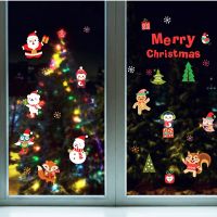 Merry Christmas home decor wall sticker window sticker snowflake Santa window stickers Christmas wall stickers for kids rooms