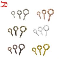 【LF】 O Transporte da gota 200 pçs/lote Mini Eye Pinos Eyepins Ganchos De Metal Pequeno Fecho de Jóias DIY Screw Eye Pinos Rosqueados Peg