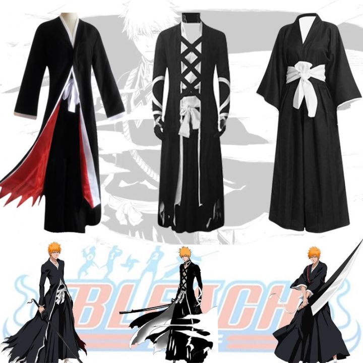 Bleach Kurosaki Ichigo Fullbring New Bankai Look Cosplay Costume