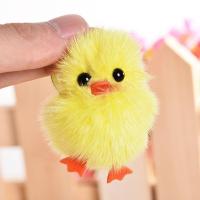 น่ารัก All-Match Plush Chick ไก่ของเล่น Mini Fluffy Yellow Ball Chick พวงกุญแจสัตว์รุ่นตุ๊กตาของเล่นไก่ Fluffy ของเล่น