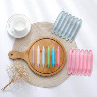 2 pcs Double Tipped Soft ซิลิโคน Easy Release เตาอบปลอดภัยทนทาน DIY Baking Reusable ช็อกโกแลตยางกัด 6 Cavity Crayon Mold