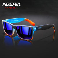 KDEAM Fashion Sport Mens Mirror Polarized Sunglasses Blue Shades nd Designer Rectangle Outdoor Driving Sun Glasses Women UV