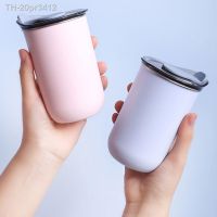 ✖ 20pr3412 Caneca Térmica Copos De Cerveja 300ml Garrafa Aço Inoxidável Para Chá Água Café Isolado A Vácuo À Prova Fugas Com Tampas Drinkware