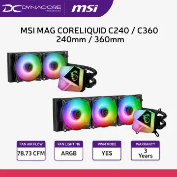 MSI MAG CORELIQUID M240 M360 CPU AIO Liquid Cooler High