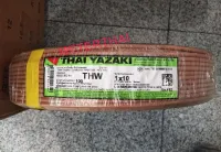 Thai Yazaki สายไฟ THW 1x10 ยาซากิ (ม้วน 100เมตร) มีทุกสี