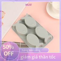 ?【HOT SALE】MUXI แม่พิมพ์ซิลิโคนรูปปลาน่ารัก4รู1ชิ้นสำหรับทำ DIY แม่พิมพ์อบขนมลูกกวาดเค้กช็อคโกแลตเครื่องมือตกแต่งเค้กแบบทำมือ