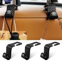 4Pcs Car Seat Back Hooks แบบพกพาแขวนสำหรับ Toyota Vios Hilux Camry Harrier Innova Rush Yaris Corolla Rav4 Rong Wei Vichy ถึง Alphard Avanza Crown Camry