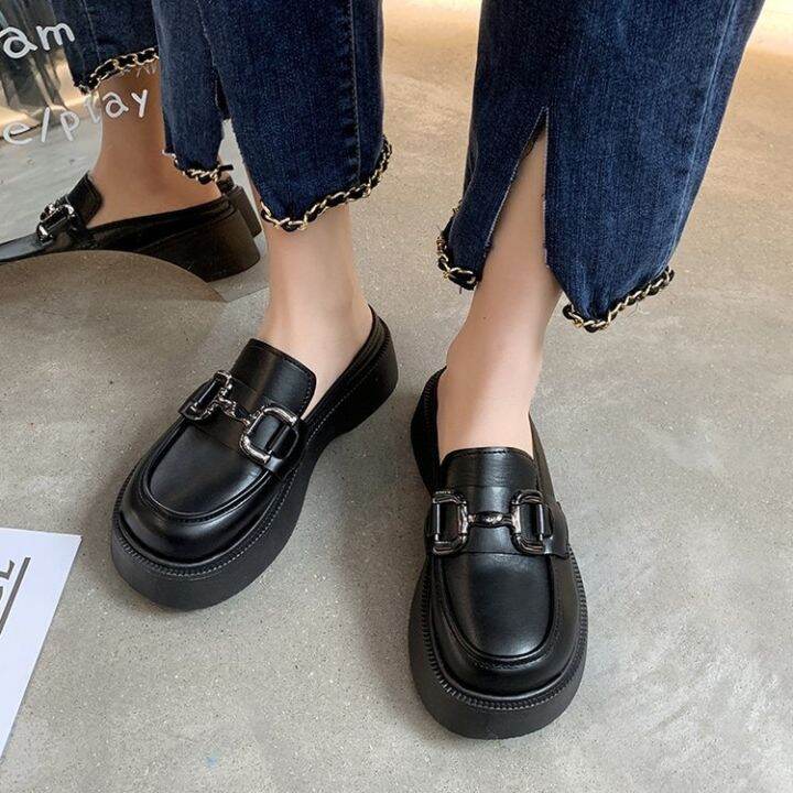 spring-summer-2022-new-chain-platform-baotou-drag-half-a-word-tora-outside-wear-cool-slippers-sponge-with-female-shoes