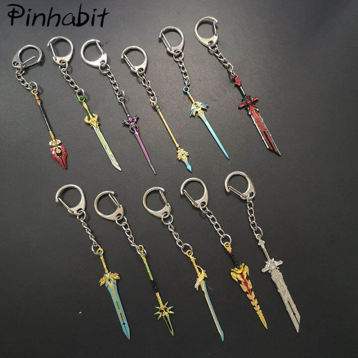 34 Styles Genshin Impact Game Mini Puyuan Chi Bone Sword Sky Blade ...