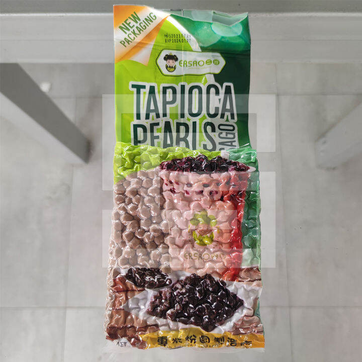 Ersao 1Kg Black Tapioca Pearls Chewy Sago For Milk Tea And Shake Shopping Circuit Lazada PH