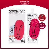 Sereenworks Bright &amp; Bloom Serum 7ml x 6Sachets **ไม่รวมส่ง     เซรั่มไฮยาแบบซองสำหรับคนเป็นสิว