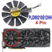 87มม.Pld09210s12m Pld09210s12hh Cooler พัดสำหรับ Asus Strix Gtx 980ti Gtx 1060 1080 Rx 480 580 Vega64 Vega56การ์ดจอ