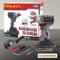 Osuka บล็อกลม บล็อกแบตเตอรี่ไร้สาย ไร้แปรงถ่าน 128V สีเทา รุ่น OSID-LT520 (Lite)และ รุ่น OSID-520 (อัพเกรดใหม่ล่าสุด !!!)