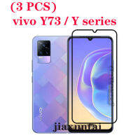 (3ชิ้น) สำหรับ Vivo Y73 Y15s Y15a Y76 Y20i Y12S Y33S กระจกนิรภัยป้องกันเต็มพื้นที่ Y11