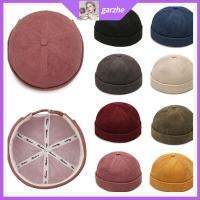 GARZHE24272 ผ้าลูกฟูก หมวกกลมๆ แข็งและแข็งแรง ผ้าคอตตอน หมวก skullcap แฟชั่นสำหรับผู้หญิง ปรับได้ปรับได้ หมวกฮิปฮอป ใช้ได้ทุกเพศ