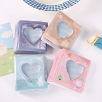 3Inch Cartoon Mini Photo Album Hollow Love Heart Photocard Binder Instax Mini Album Creative Decorative Pendant Kpop Card Binder