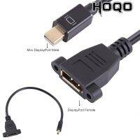 Hoqo Mini DisplayPort Male to DP Busbar Large DP female to Mini DP Male gold-plated connector 0.3m For HD monitor connection Cables