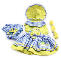 Flower Pattern Dog Dresses Princess Dress Dogs 6071055 Pet Supplies ( Dress + Hat + Panties + Leash = 1set