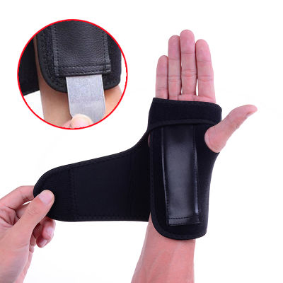 [จุด] 1PC Carpal Tunnel สายรัดข้อมือสำหรับบรรเทาอาการปวดผู้ชายผู้หญิง Hand Wrist Splint Band for Arthritis Sprains Strain Fracture Fixed Wrist Brace with Steel Plate Support Wrist Band