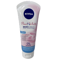 นีเวีย เพิร์ล ไวท์ 5อิน1 มอยส์เจอร์ ฟิลเลอร์ โฟม 100 กรัม Nivea Pearl White Microbubbles Deep Clean Foam 100g