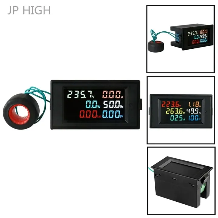 D692058 Voltmeter Ammeter Power Factor Electric Energy Frequency Meter Digital Panel Wattmeter