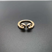 Fantic แหวนกษัตริย์ลิงน่ารักคู่แหวนคู่ผู้ชาย,แหวนนิ้วแหวนปรับขนาดได้กระบองสีทองลิงราชาแหวนปรับขนาดได้ก้านสีทองกระชับ