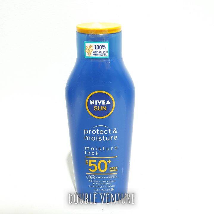Nivea Sunscreen Moisturiser Lotion SPF50+ & Vitamin E 400ml Lazada PH