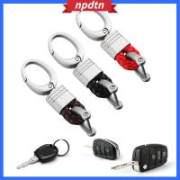 NPDTN พวงกุญแจรถจักรยานยนต์1ชิ้นของขวัญสุดสร้างสรรค์พวงกุญแจหนัง Keyfob พวงกุญแจรถที่ใส่กุญแจทอมือพวงกุญแจ