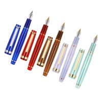 ใหม่ Jinhao 82ปากกาหมึกซึมอะคริลิคปากกาเจล En คลิปสีเงิน0.5มม. F Nibs สำหรับธุรกิจสำนักงานอุปกรณ์เครื่องเขียนสำหรับโรงเรียนปากกาหมึก