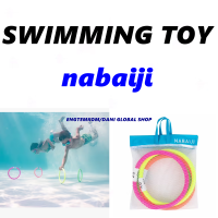 POOL TOY SWIMMING TOY NABAIJI weighted aquatic rings multi colours ของเล่นสระน้ำ ห่วงถ่วงน้ำหนัก 4 ชิ้น