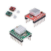 A4988 StepStick Stepper Motor Diver โมดูลพร้อมอ่างความร้อนสำหรับ3D Printer RepRap Controller Ramps 1.4