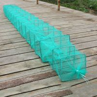 [HUYE Outdoor Store] กุ้งกรงตกปลาสุทธิ Secure Catcher Trap คุณภาพสูงแบบพกพาพับได้สำหรับ Crab Crayfish Lobster