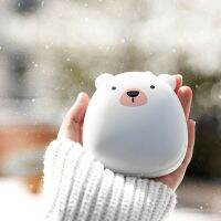 ZZOOI W8KC USB Rechargeable Electric Hand Warmers Cartoon Cute Pet  Bear Double-side Heating 5V Warmer Pocket Handwarmer