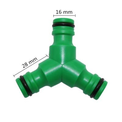 ；【‘； 3-Ways Hose Quick Connector Agriculture Tools Garden Irrigation Y-Type Splitter Greenhouse Watering Adapter 1 Set