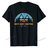 Great Smoky Mountain National Park Shirt Vintage Hiking Gift Classic Men Tshirts Custom Shirts Cotton Street