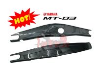 ชิ้นงาน เคสสปอร์ต ครอบกันรอยสวิงอาร์ม #YAMAHA  MT-03 ชิ้นงานผลิตจากพลาสติกABS เกรดA เทคนิคชุบฟิล์มน้ำระบบพรีเมี่ยม