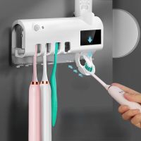 Toothbrush Holder Toothpaste Dispenser Energy Bathroom Toothbrush Storage Box Multi-function Storage Holder Bathroom AccessoriesTH