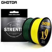 {HUYE Outdoor Store} GHUYE Outdoor StoreDA 9 Strands 12 Strands PE ลวดถัก13.2LB-132LB ตกปลาน้ำเค็ม Pesca Multifilament เส้นใย100M