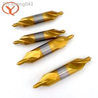 QIYE Coated Center Drill Bit 1.0-5.0mm TiN HSS Metalworking Hole Drill 60 Degrees Combined Drill Bit Solid Carbide spot drills