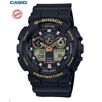 Casio G-Shockนาฬิกาข้อมือผู้ชายสายเรซิ่น รุ่น GA-100GBX-1A9 สีดำ