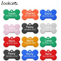 Colorful Anti-lost Dog ID Tags Customized Dog Collar Name Plate Personalized Pet Collar for Dogs Engraved Pet Puppy Tag Supplies