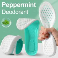 Mint Deodorant Sports Insoles For Men Women Honeycomb Shock Absorption Breathable Sweat-absorbing Shoe Pads Run Cushion Insole Shoes Accessories