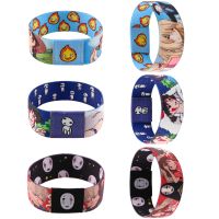 Anime Figures Bracelets Charm Bangle Kids Women Men Elastic Sport Wristband Fashion Stretch Wristband Accessories Kids Gifts